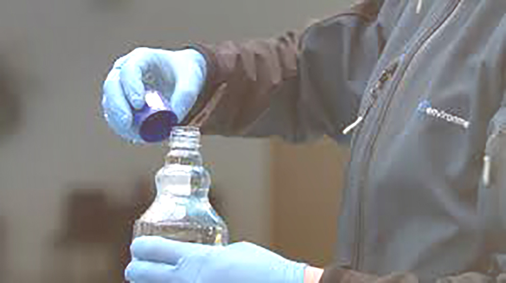 Sampling of water